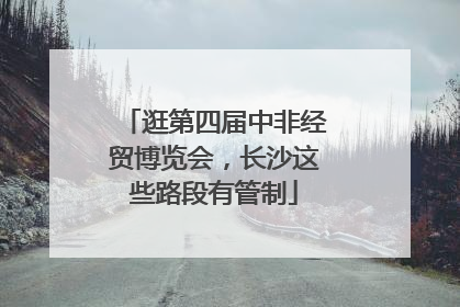 逛第四届中非经贸博览会，长沙这些路段有管制