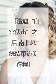 遭遇“白宫伏击”之后 南非总统结束访美行程