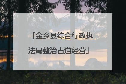 金乡县综合行政执法局整治占道经营