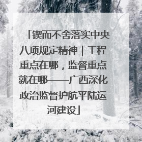 锲而不舍落实中央八项规定精神｜工程重点在哪，监督重点就在哪——广西深化政治监督护航平陆运河建设