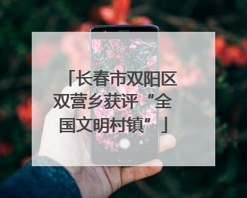 长春市双阳区双营乡获评“全国文明村镇”