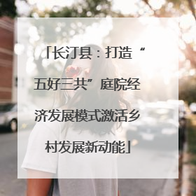 长汀县：打造“五好三共”庭院经济发展模式激活乡村发展新动能