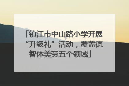 镇江市中山路小学开展“升级礼”活动，覆盖德智体美劳五个领域