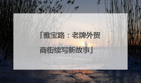 雅宝路：老牌外贸商街续写新故事