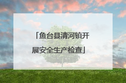 鱼台县清河镇开展安全生产检查