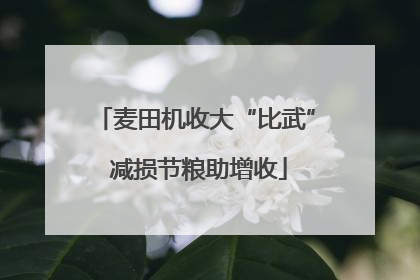 麦田机收大“比武” 减损节粮助增收
