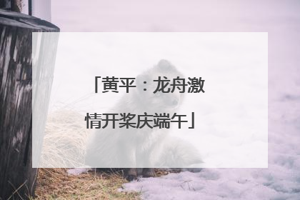 黄平：龙舟激情开桨庆端午