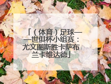 （体育）足球——世俱杯小组赛：尤文图斯胜卡萨布兰卡维达德
