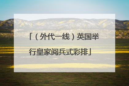（外代一线）英国举行皇家阅兵式彩排