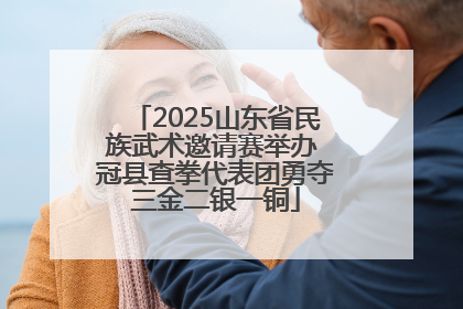 2025山东省民族武术邀请赛举办 冠县查拳代表团勇夺三金二银一铜