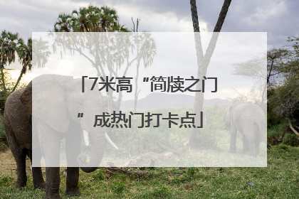 7米高“简牍之门”成热门打卡点