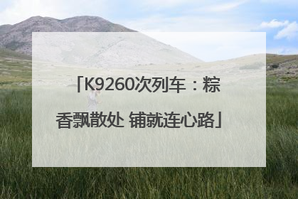 K9260次列车：粽香飘散处 铺就连心路